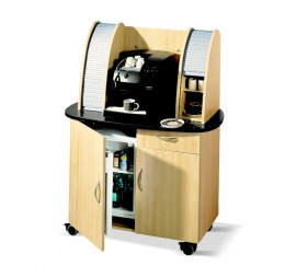 Kaffeeschrank mit Kühlschrank